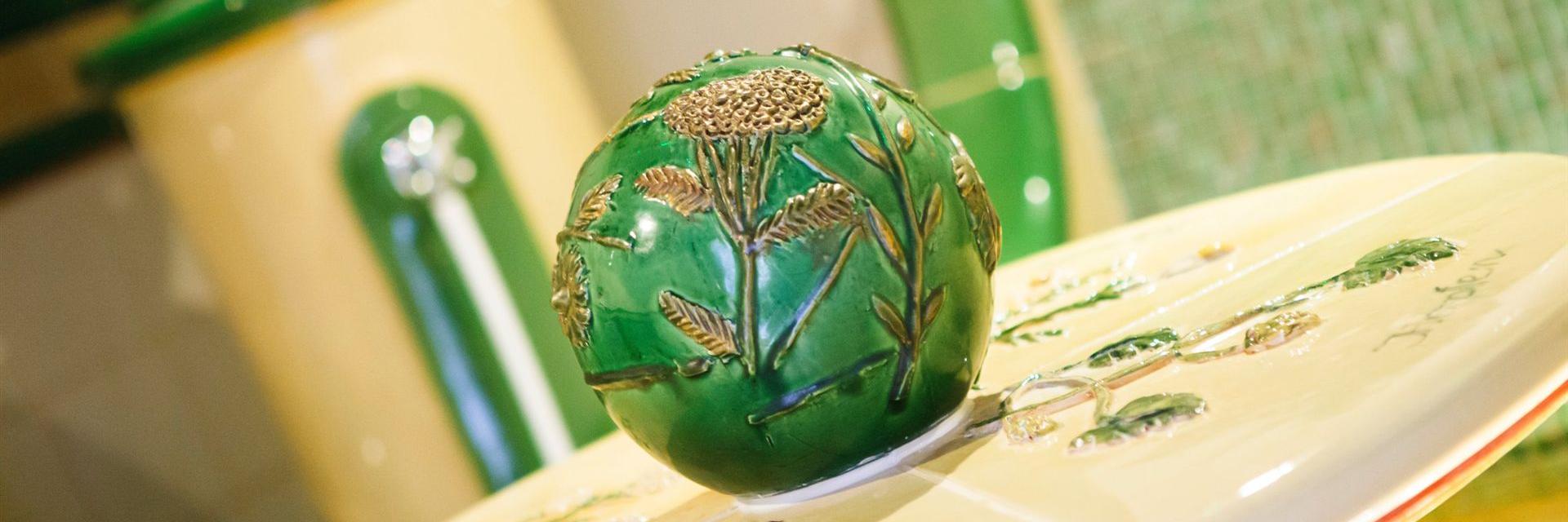 Sauna Bild mit Keramikkugel